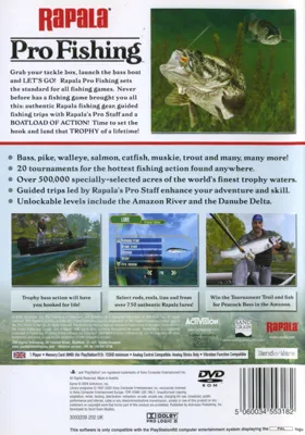 Rapala Pro Fishing box cover back